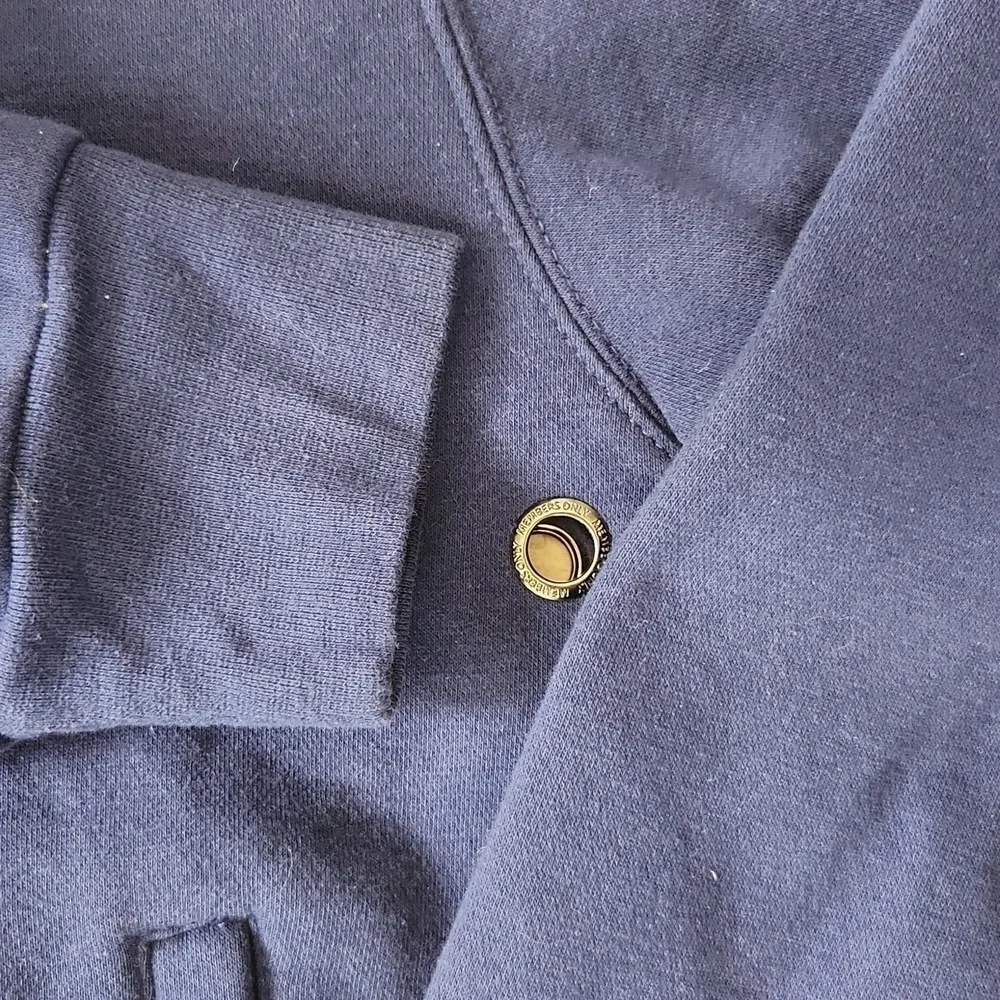 Members Only | EUC Blue Basic Fleece Full Zip Jacket Size Men's L‎